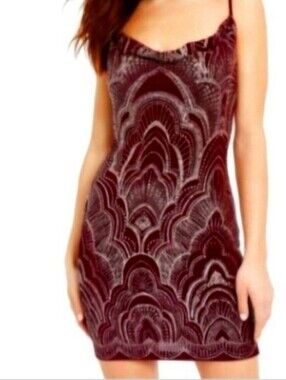 NWT Jump Wine Red dress With Gold Glitter.  Jr XL Or Woman 12 Slip Dress Great P